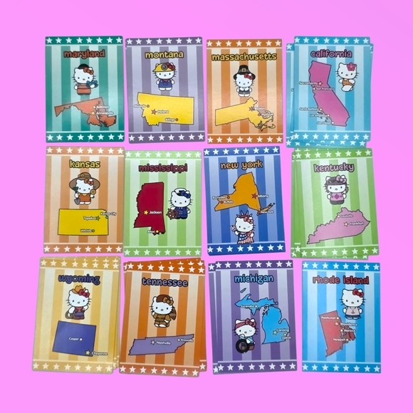 Sanrio Hello Kitty America The Beautiful State Card Upper Deck Trading Cards - Picture 1 of 4